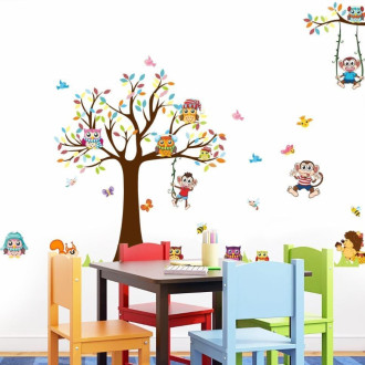 Detské nálepky na stenu - Zvieratká 