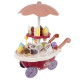 Dětský zmrzlinový vozík s příslušenstvím - dětská cukrárna