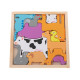 Drevené puzzle Zvieratká