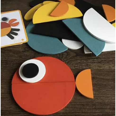 Drevené vzdelávacie puzzle - zvieratká