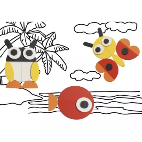 Drevené vzdelávacie puzzle - zvieratká