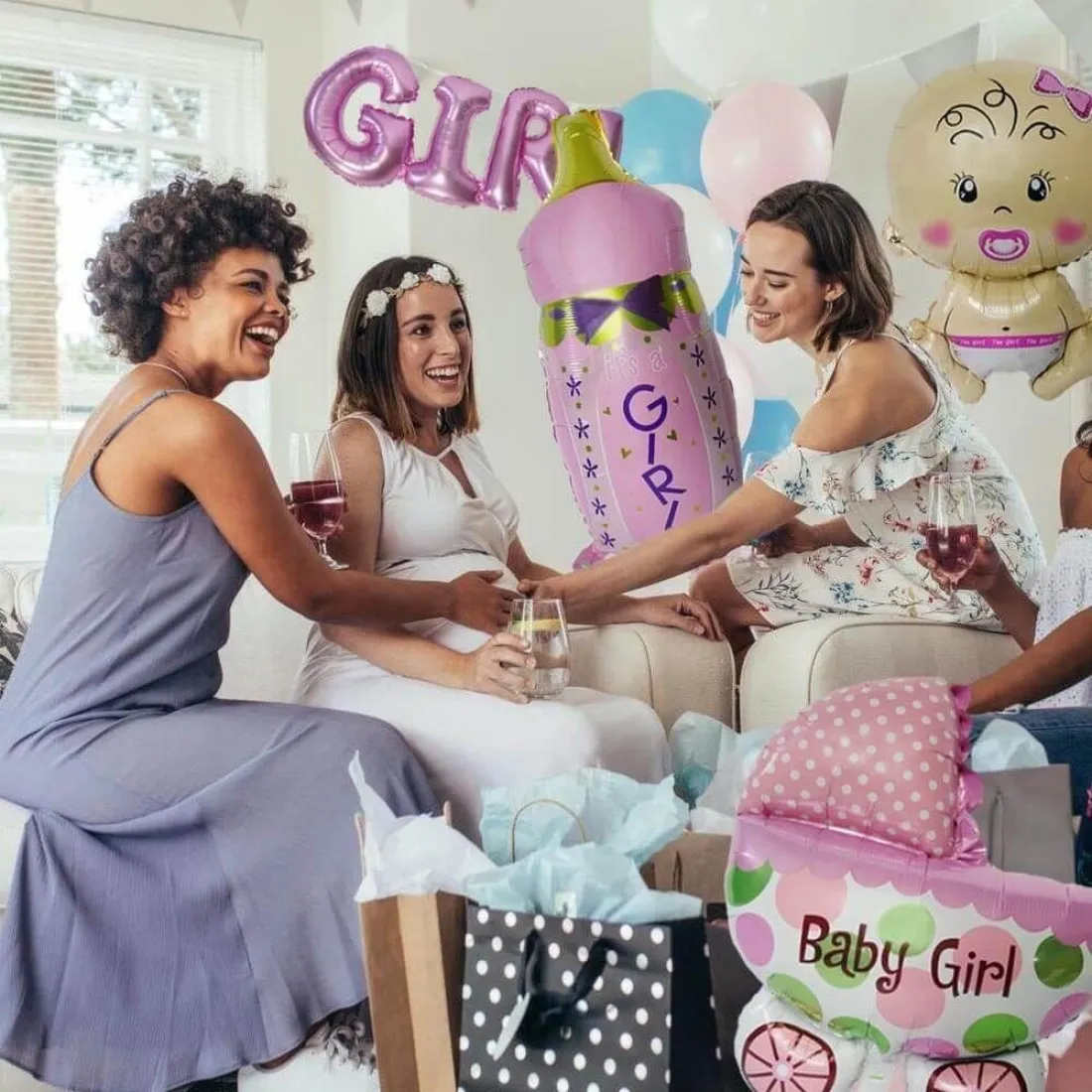 Fóliové balóniky 5 ks - Je to dievča