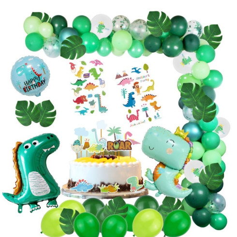 Girlanda - sada balónků 115 ks - zelená
