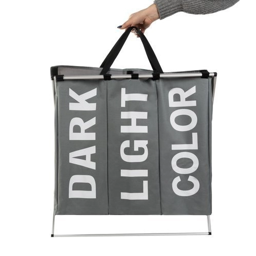 Kôš na triedenie bielizne s 3 priehradkami