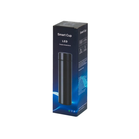 Kovová termoska LED smart - 500ml, zlatá