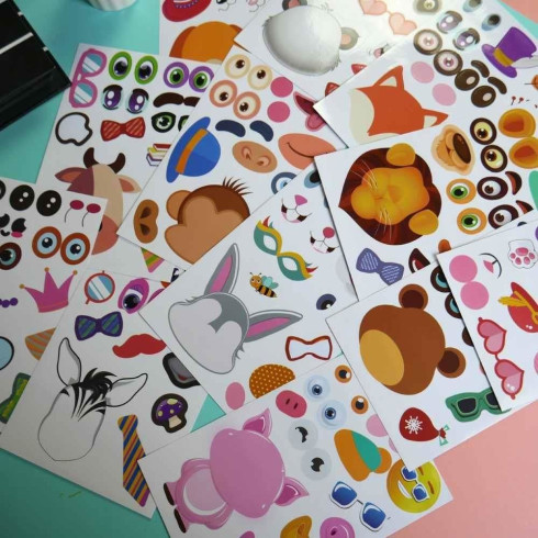 Kreatívne samolepky - zvieratká