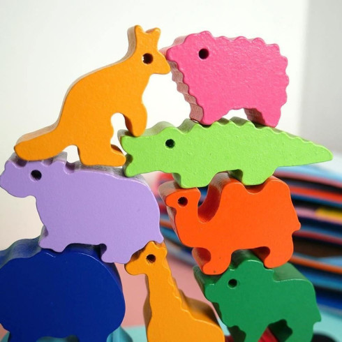 Logická balanční hračka - zvířátka