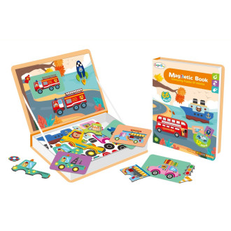 Magnetické puzzle skladačka - dopravné prostriedky