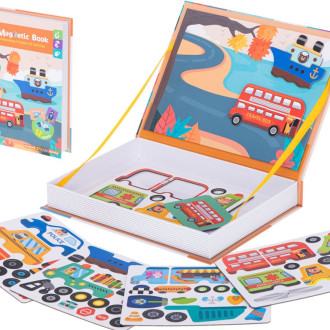 Magnetické puzzle skladačka - dopravné prostriedky