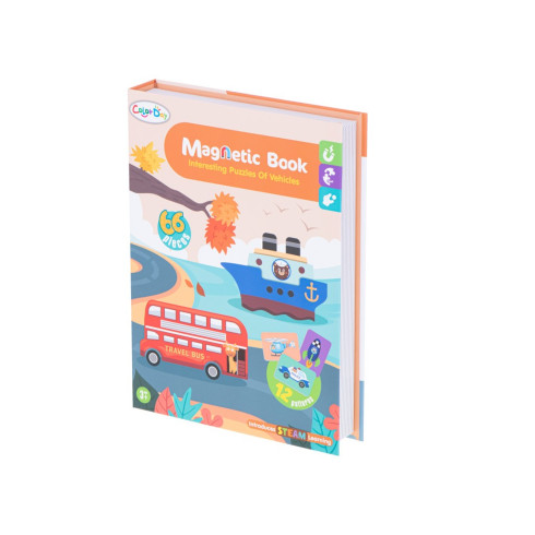 Magnetické puzzle - dopravní prostředky