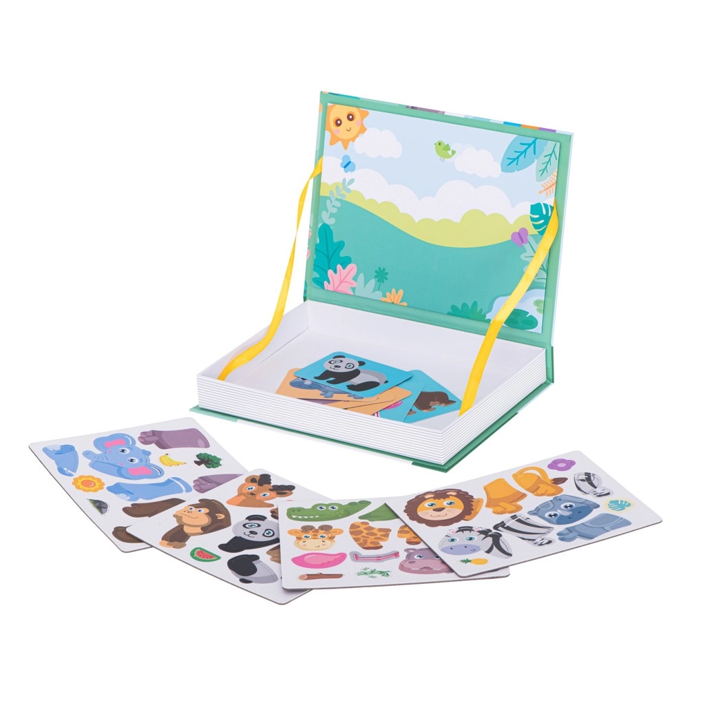 Magnetické puzzle - zvířata 47ks