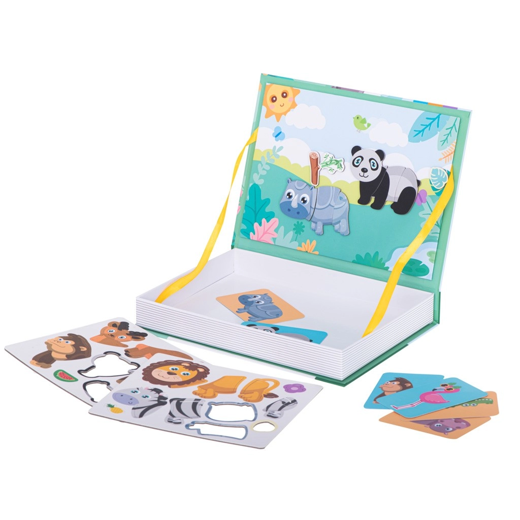 Magnetické puzzle - zvířata 47ks