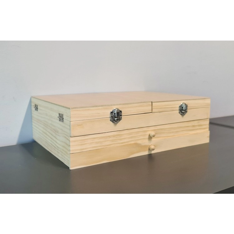 Maliarska sada v drevenom kufríku - 83 ks