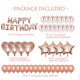 Narodeninové balóny - Happy Birthday, 50 ks ružové