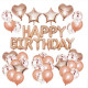 Narodeninové balóny - Happy Birthday, 50 ks ružové