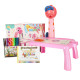Projektor - kreslící stolek pro děti Žirafa, růžový