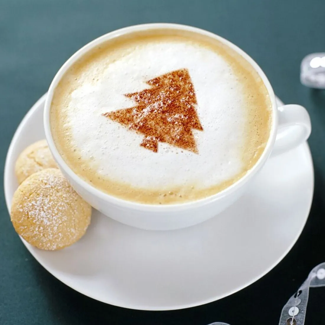 Šablony na zdobení kávy - 16ks