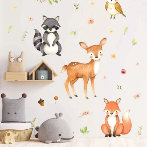 Samolepka na stenu - Lesné kráľovstvo