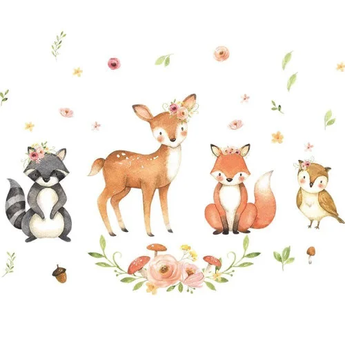 Samolepka na stenu - Lesné kráľovstvo