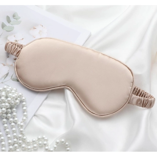 Saténová maska na spaní - krémová