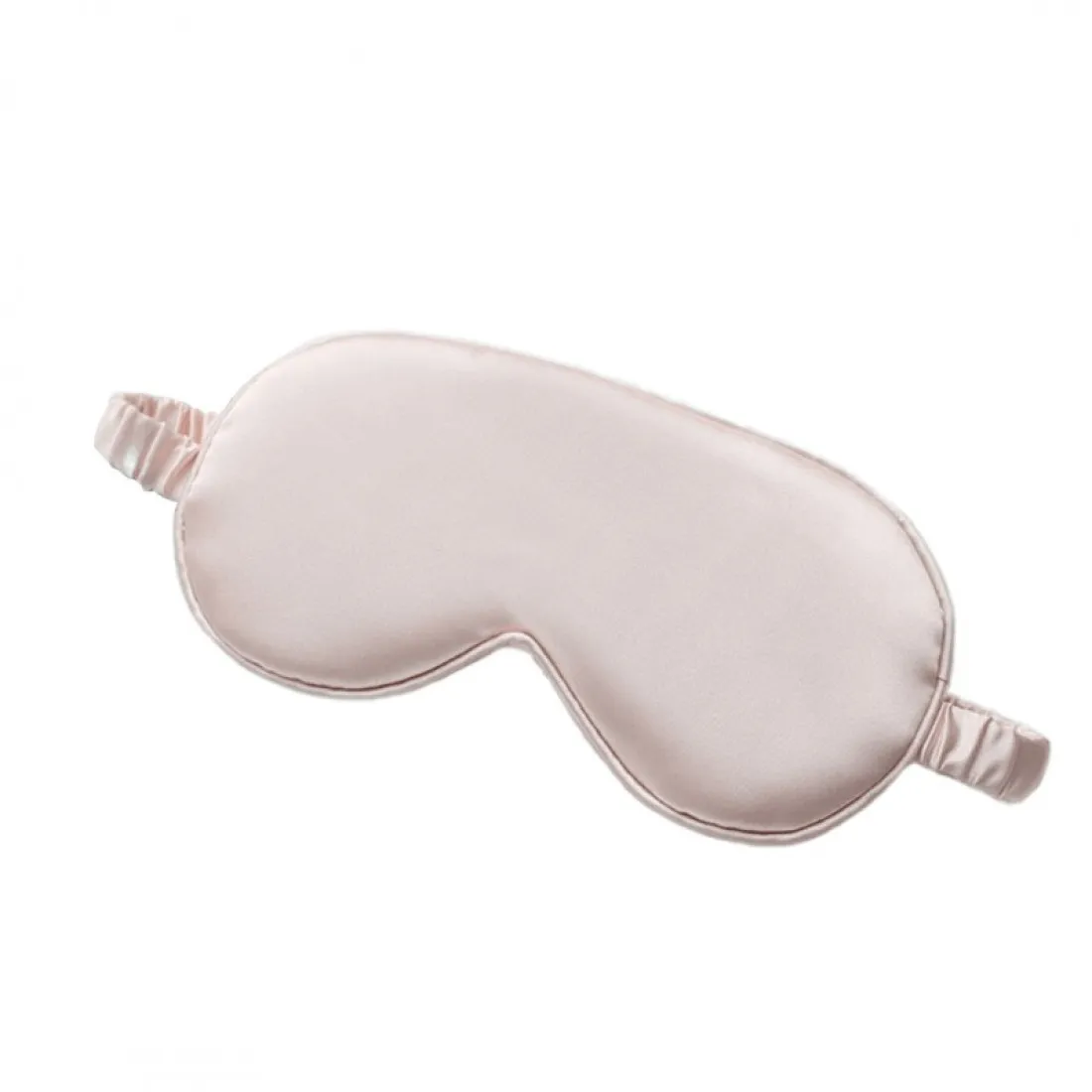 Saténová maska na spanie - púdrová ružová