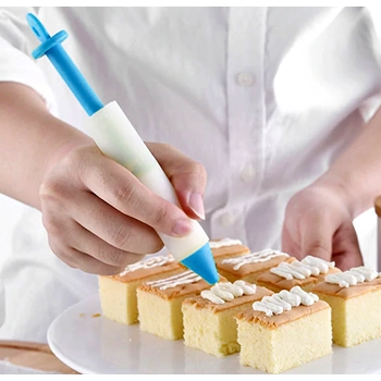 Silikónová zdobička - modrá