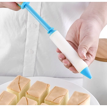 Silikónová zdobička - modrá