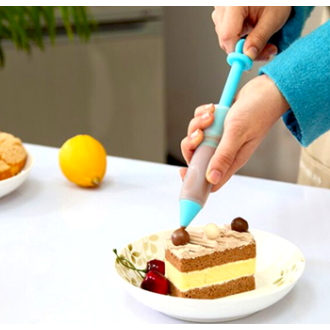 Silikónová zdobička - modrá