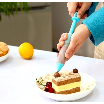 Silikónová zdobička - modrá