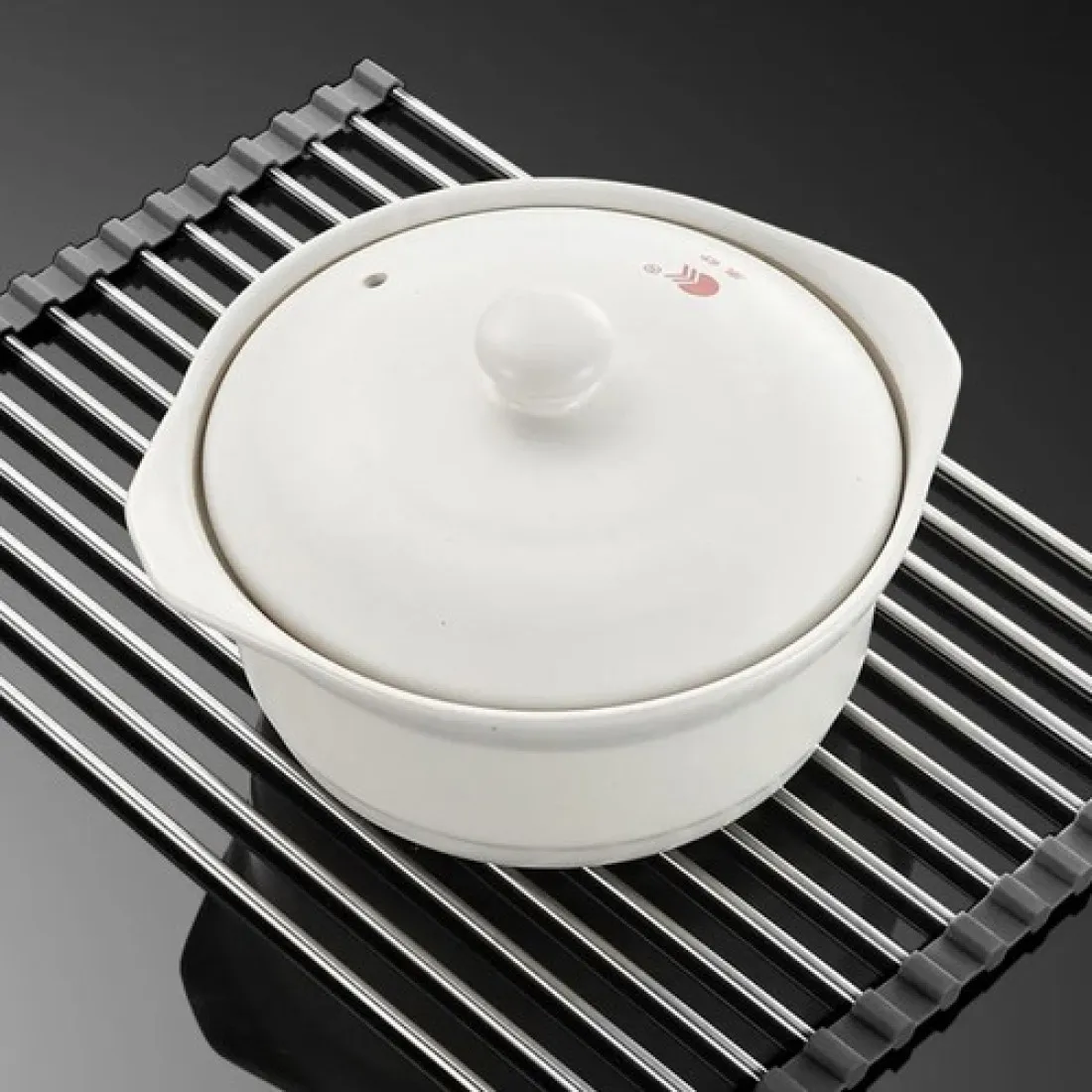 Skladací odkvapkávač na riad - výsuvný