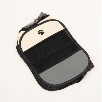 Skladacia ohrádka pre psa a mačku 114 cm, veľká - šedá