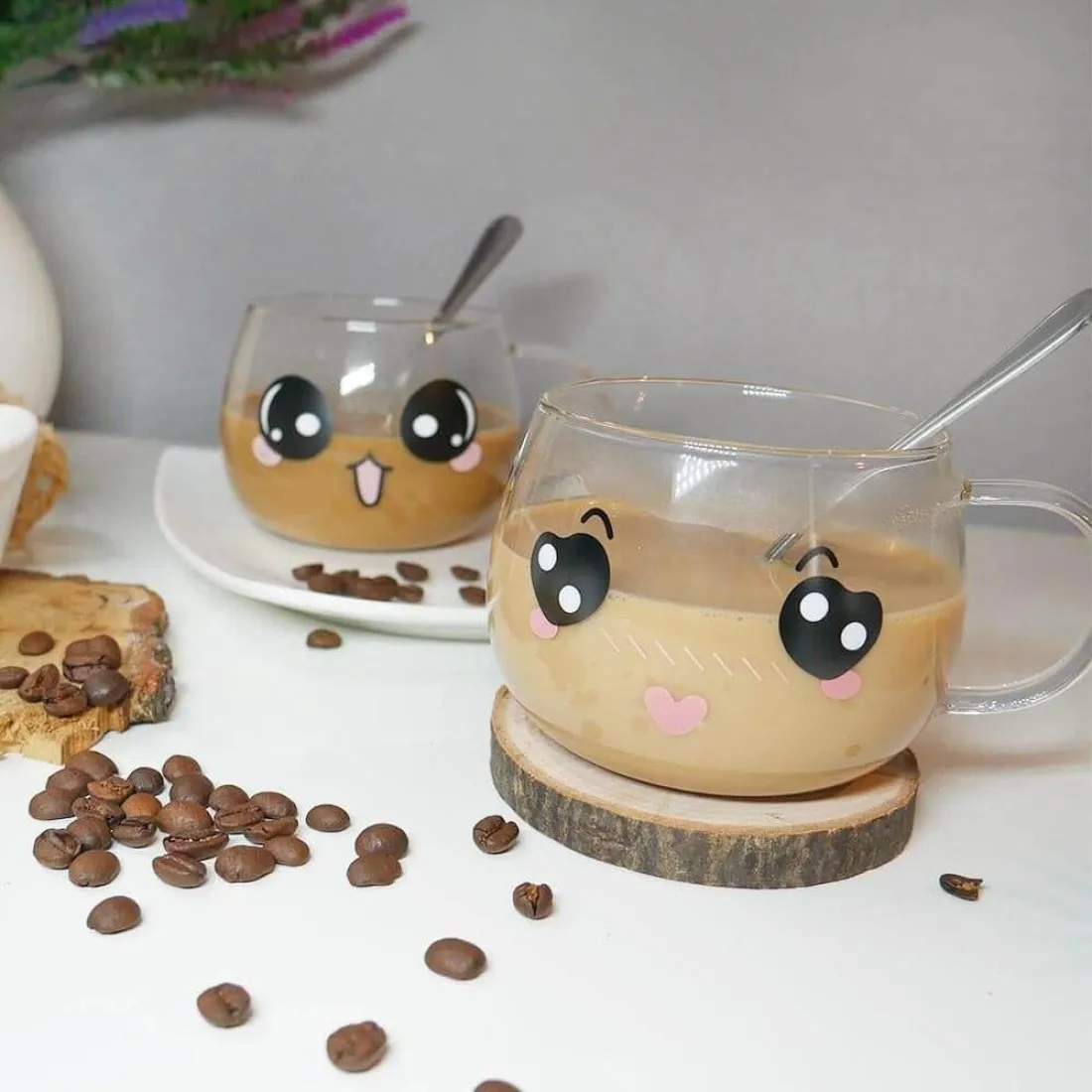 Sklenený hrnček Emoji  - 450ml