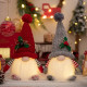 Světelný vánoční skřítek se svítilnami 30 cm - šedý