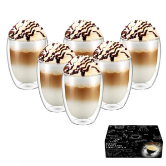 Termo poháre na caffe latté 350 ml, 6 ks
