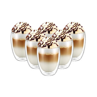 Termo poháre na caffe latté 350 ml, 6 ks