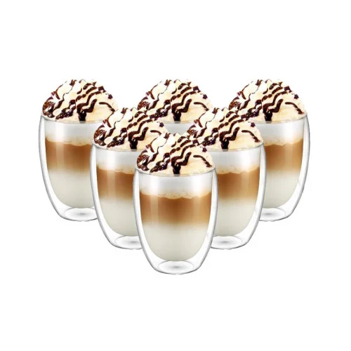 Termo poháre na caffe latté 350 ml, 6 ks