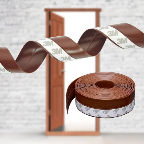 Tesniaca lišta do dverí - hnedá