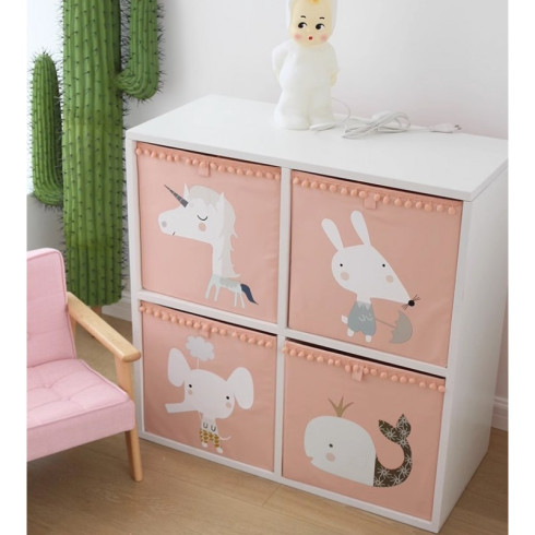 Úložný box na hračky - motív Jednorožec, 33 cm