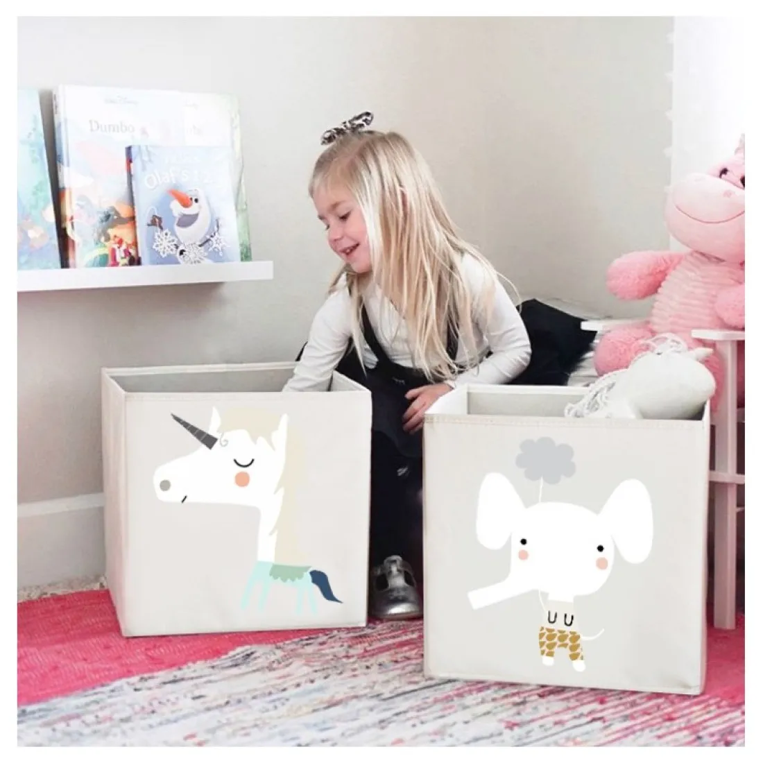 Úložný box na hračky - motiv myši, 33 cm