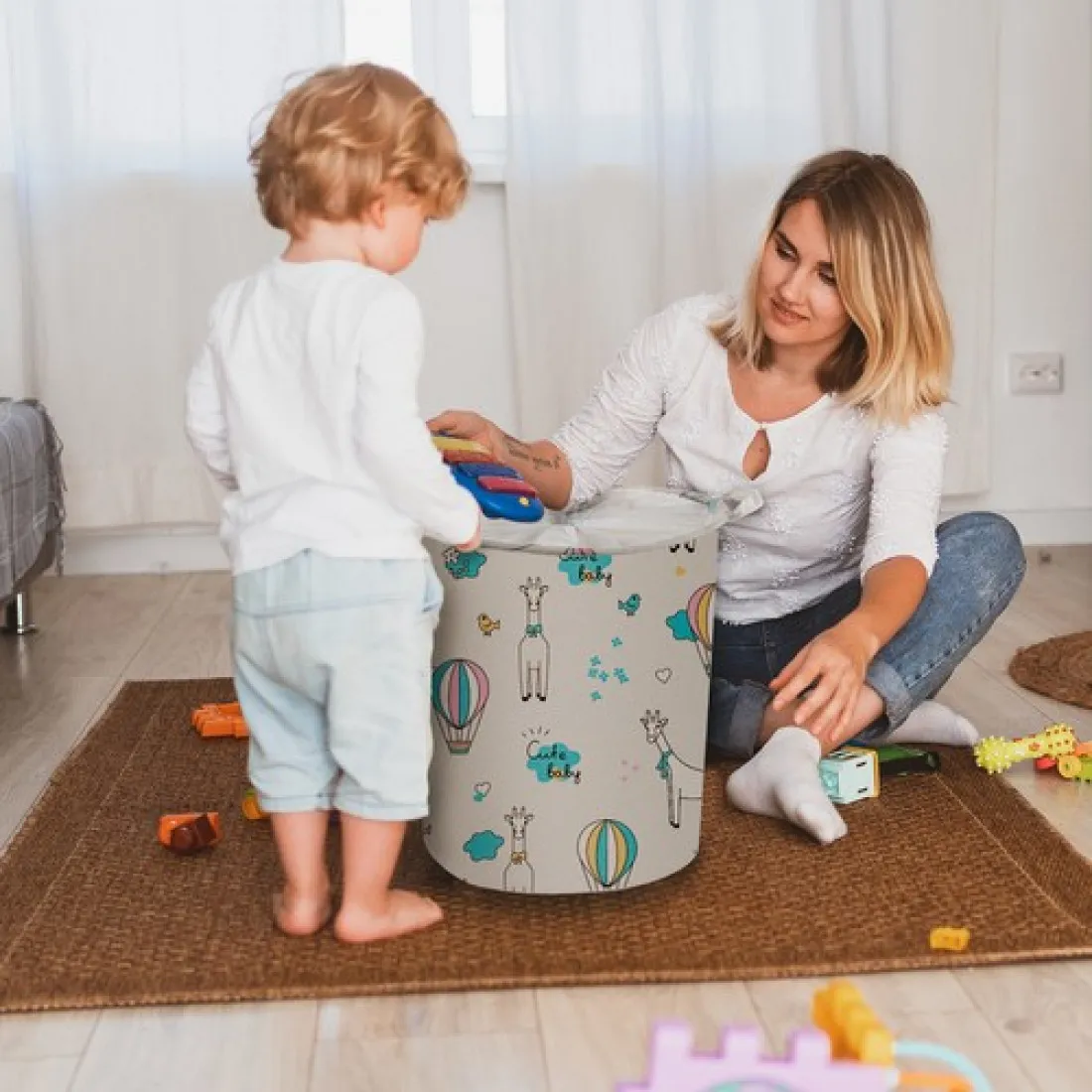 Úložný kôš na hračky 35 l
