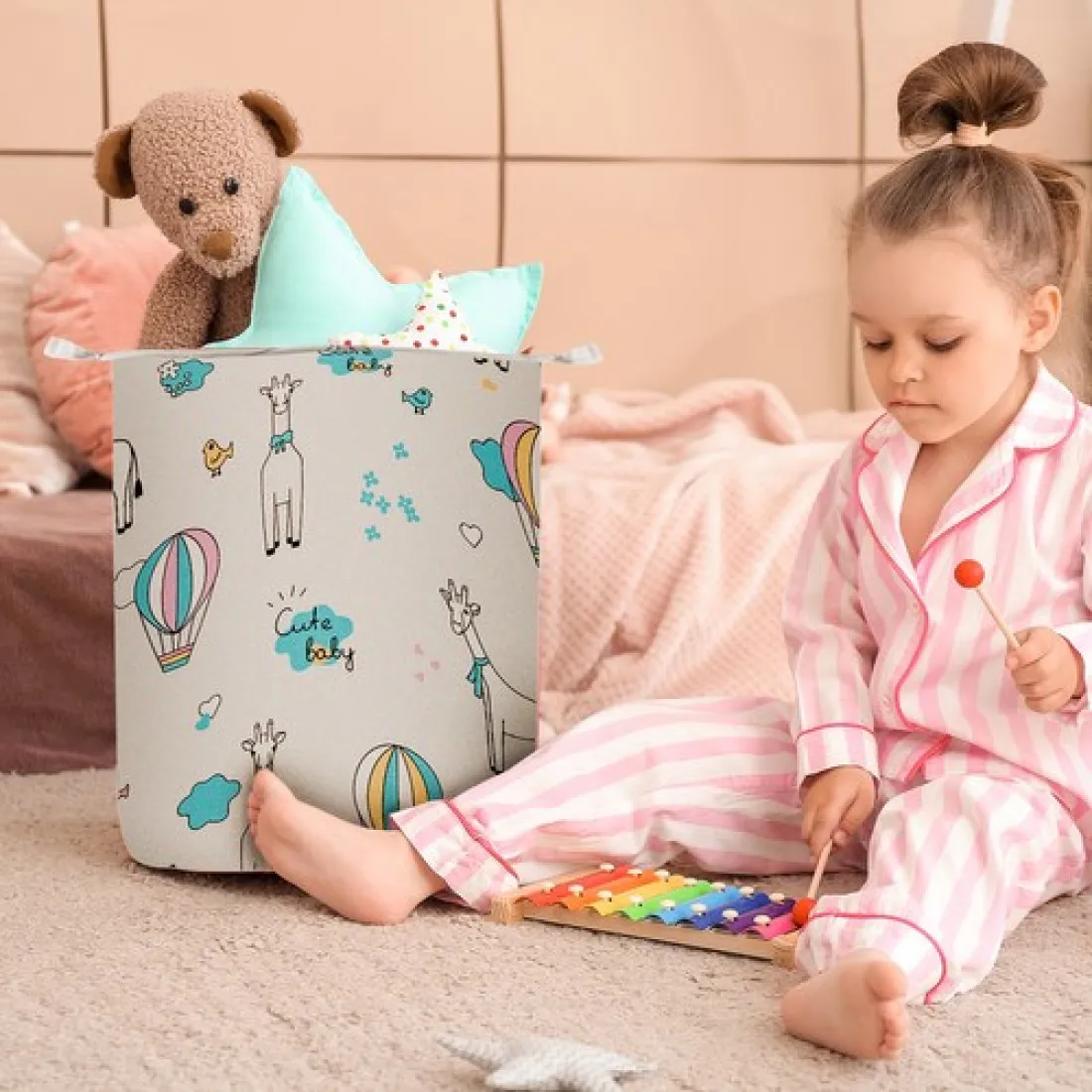 Úložný kôš na hračky 35 l