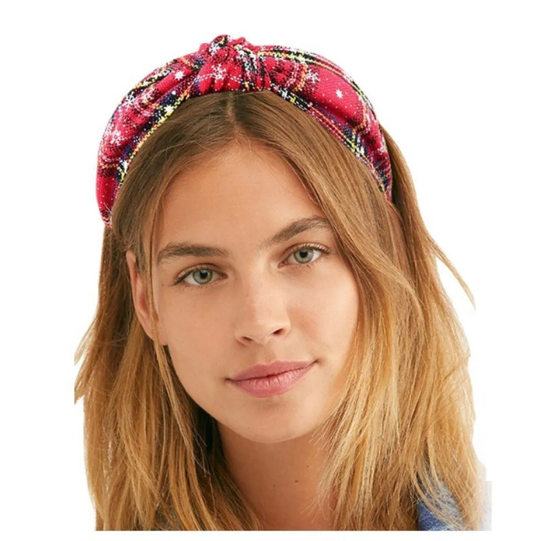 Vianočná čelenka - červeno biela