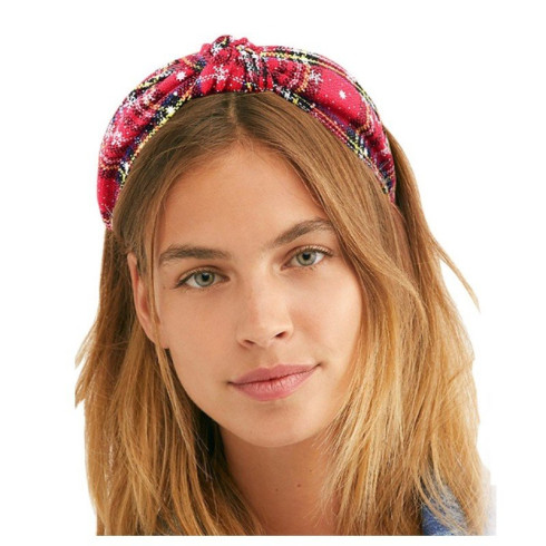 Vianočná čelenka - červeno biela