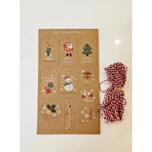 Vánoční jmenovky na dárky - 50 ks