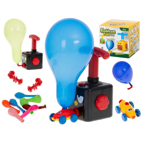 Zábavná dětská hra s nafukovacími balónky - aerodynamické auto - autičká