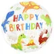 Balónek Všechno nejlepší k narozeninám - Dinosauři 45 cm