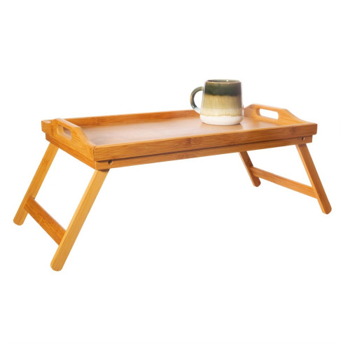 Bambusový raňajkový podnos do postele 50 cm