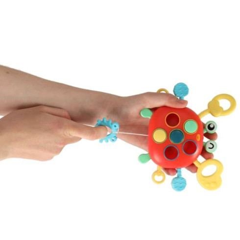 Detské hryzátko Krab - montessori zmyslová hračka