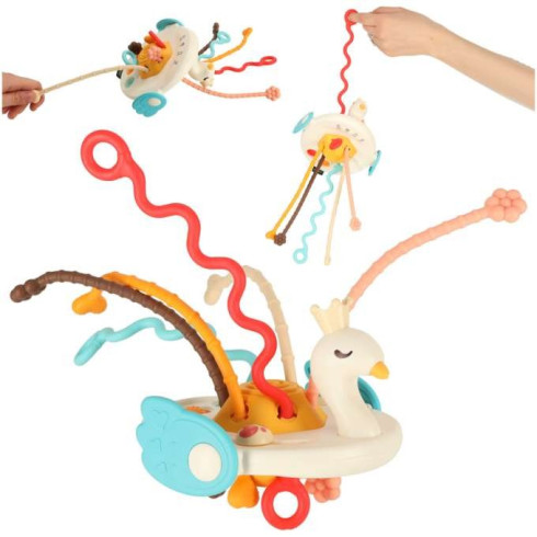 Detské hryzátko Labuť - montessori zmyslová hračka