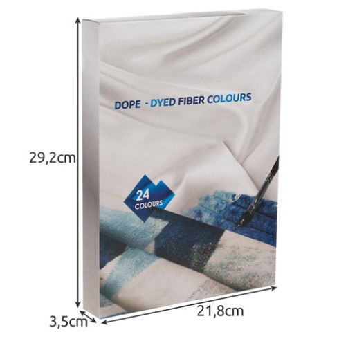 Farby na textil - 24 ks, 180 ml